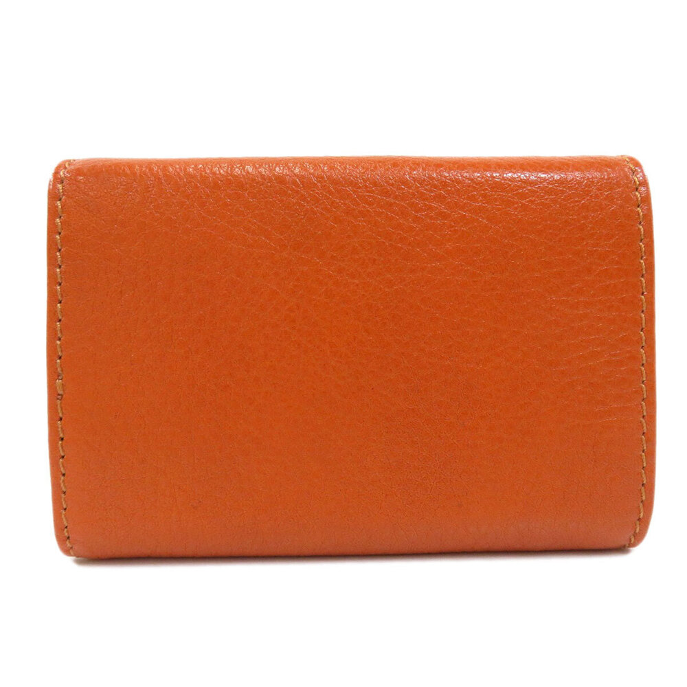 Chloe motif leather Wallet bifold key Black
